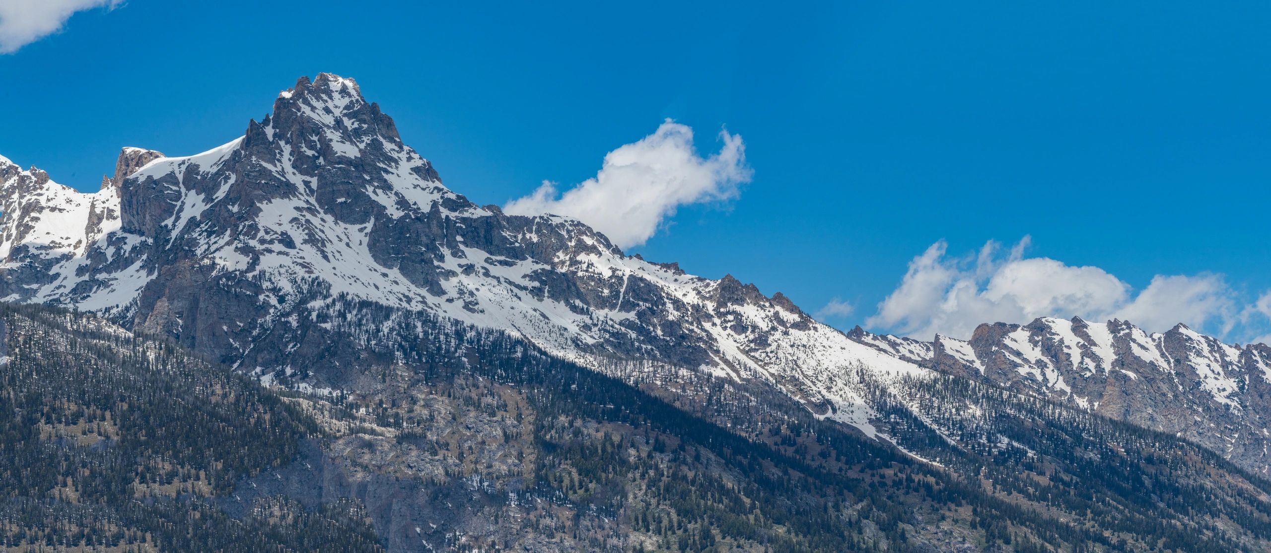 Grand Teton Mountains view, Wyoming, USA